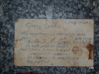 Crazy Cake card side 1