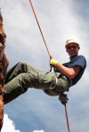 Arctic Boy rappelling at Kodiak