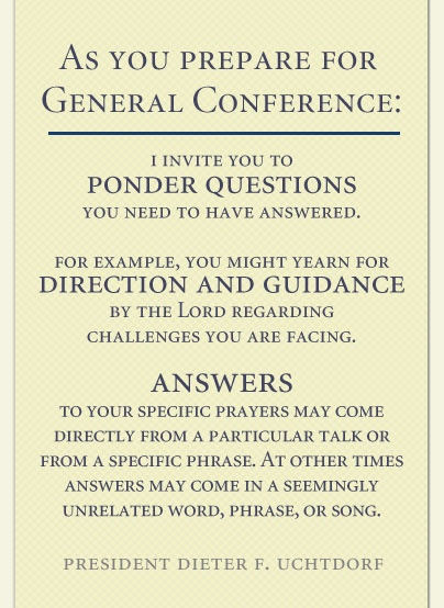 Prepare for General Conference