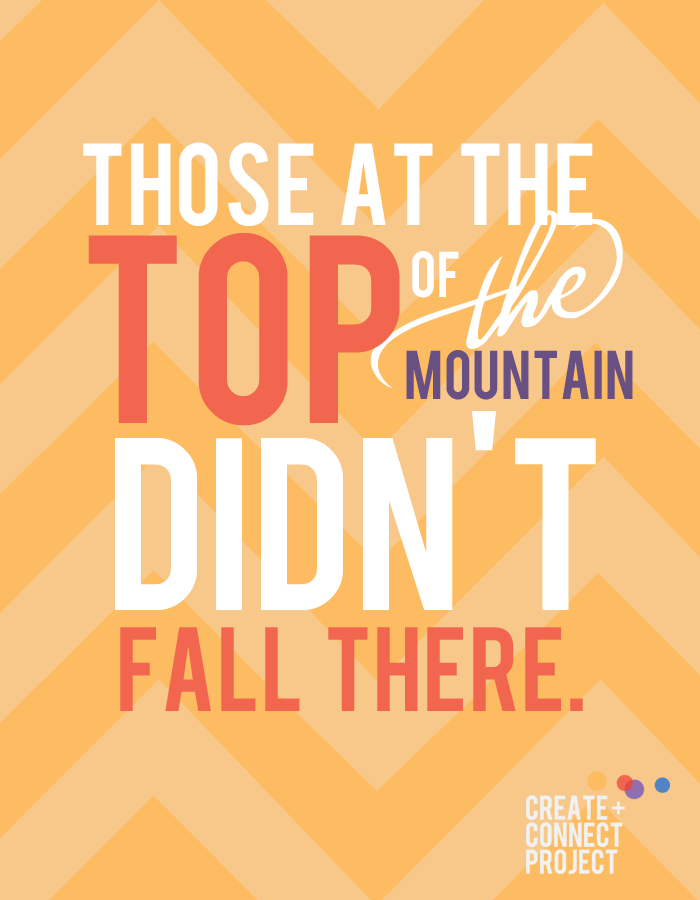 Those at the top didn't fall there