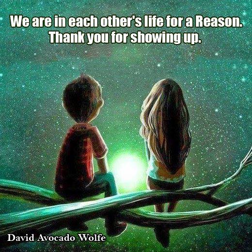 thank you for showing up