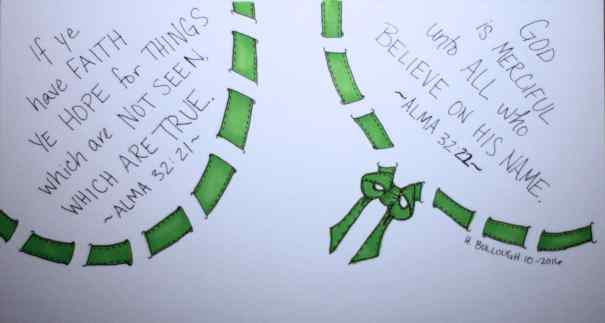 If ye have faith ye hope for things which are NOT seen, which are TRUE.