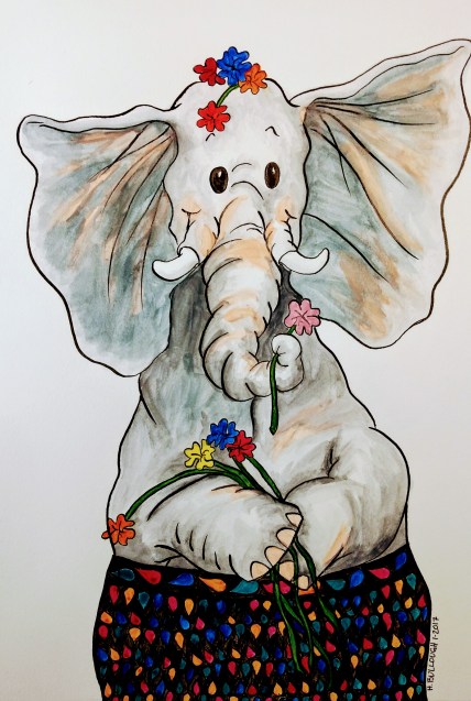 flower-elephant